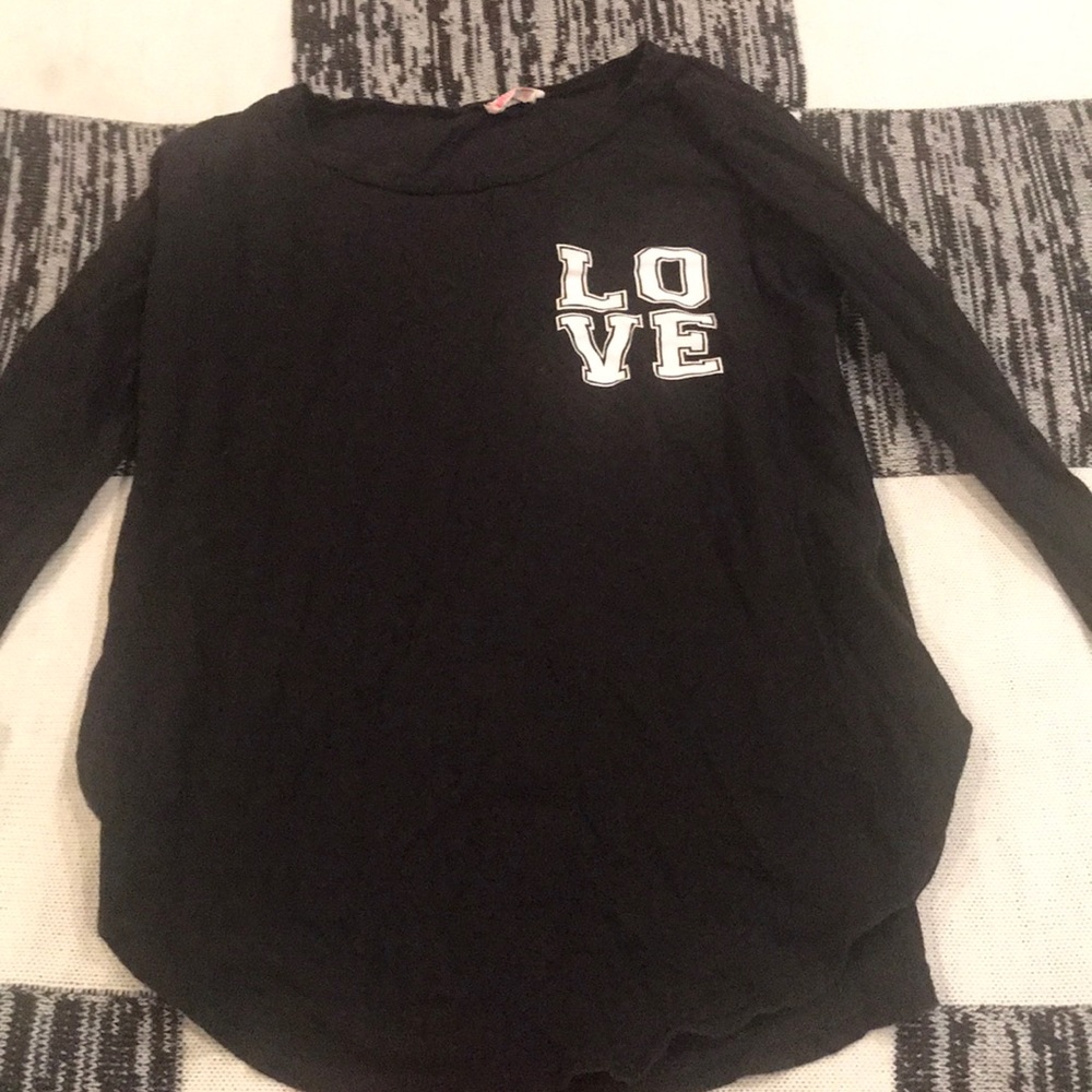 Pink Victoria Secret long sleeved shirt
